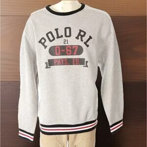 Polo Ralph Lauren RRL Gray Crewneck Sweatshirt Mens XL NEW FAST SHIP